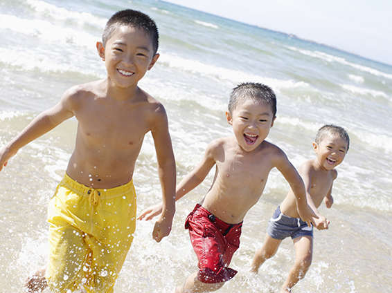 子連れ海水浴夏休み