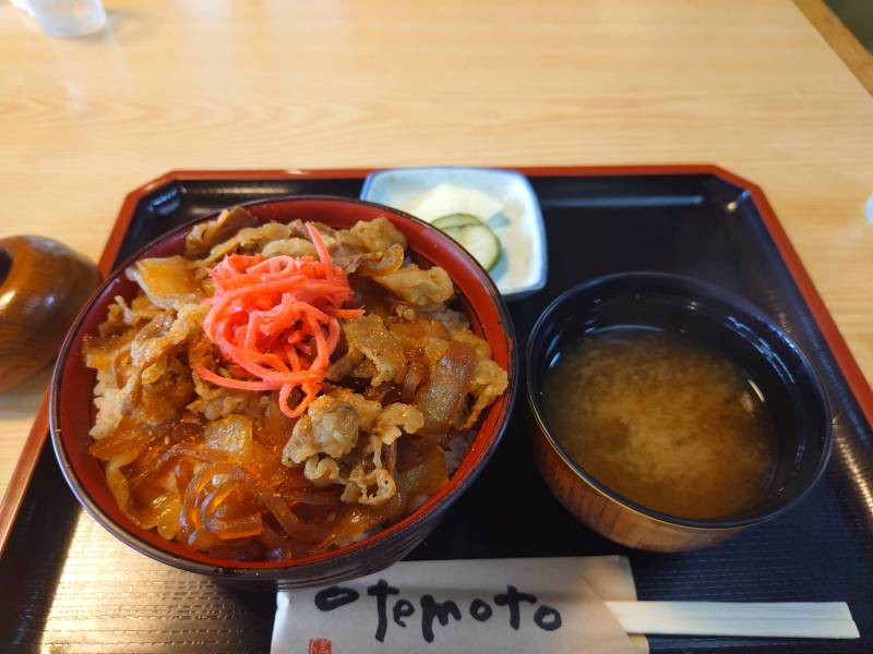 うめやさんの牛丼大盛り1000円
